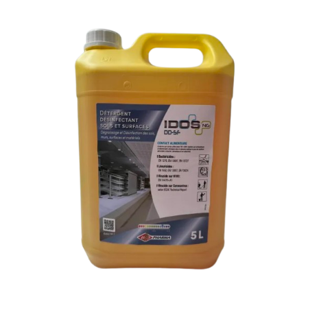 IDOS DD-SF DETERGENT DESINFECTANT CONCENTRE VIRUCIDE SOLS ET SURFACES CORONAVIRUS 5L