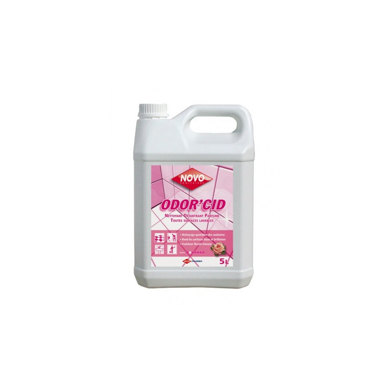 NOVO ODORCID NETTOYANT DETARTRANT PARFUME TOUTES SURFACES PH3 BIDON DE 5L