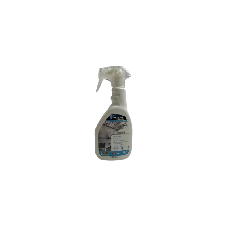 FARAL OPTIMUM 403 NETTOYANT INOX ET CHROMES VAPORISATEUR 500ML 