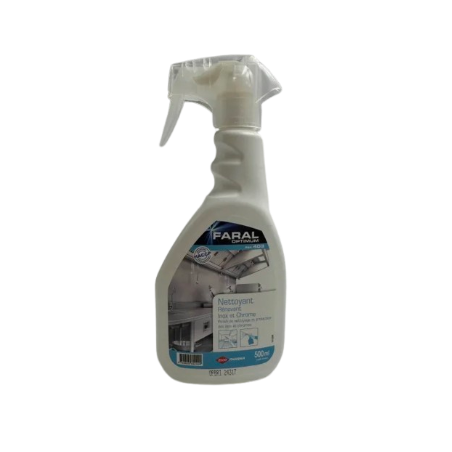 FARAL OPTIMUM 403 NETTOYANT INOX ET CHROMES VAPORISATEUR 500ML 