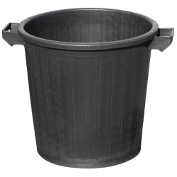 POUBELLE 100L SANS COUVERCLE POLYETHYLENE BASSE DENSITE NOIRE