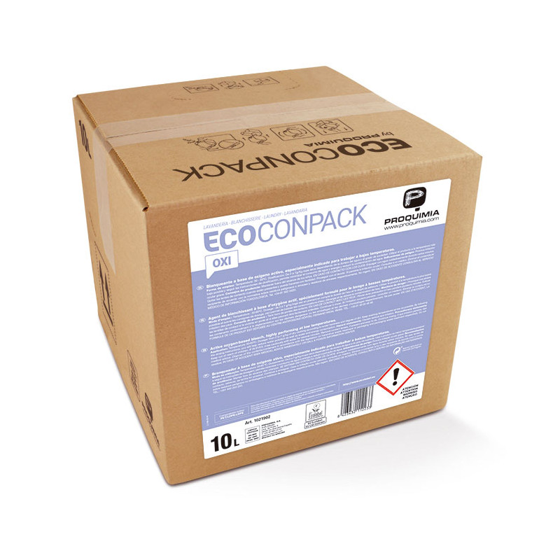 ECOCONPACK OXI AGENT DE BLANCHIMENT LAVAGE BASSES TEMPERATURES PH PUR: 3,3 ± 0,5 ECOLABEL RECHARGE DE10L