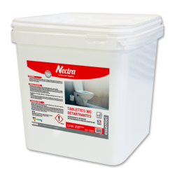 NOVELTY PASTILLES WC NETTOYANT DETARTRANT CONCENTRE SANS PHOSPHATE SEAU DE 100 PASTILLES - 2.5KG 