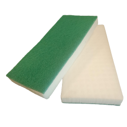 PAD MELAMINE BLANCHE TAMPON MAGIQUE SUR TISSU NON TISSE 250X115X25