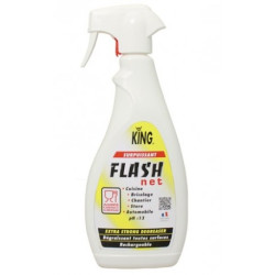 FLASH'NET DEGRAISSANT SURPUISSANT HACCP TOUTES SURFACES PH13 KING VAPO DE 750ML