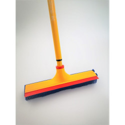 BALAI SORCIER/COIFFEUR V7 UNIK TETE SANS MANCHE ARLEQUIN (BLEU/JAUNE/ROUGE) 30CM