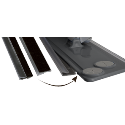 REGLETTE VELCRO DE RECHANGE 60CM POUR SUPPORT TRAPEZE GRAPHITE JEU DE 2