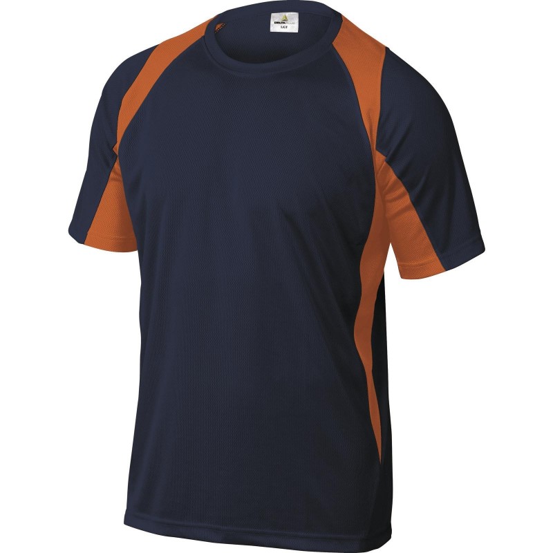 TEE SHIRT BALI BICOLORE BL MAR/ORANGE TL