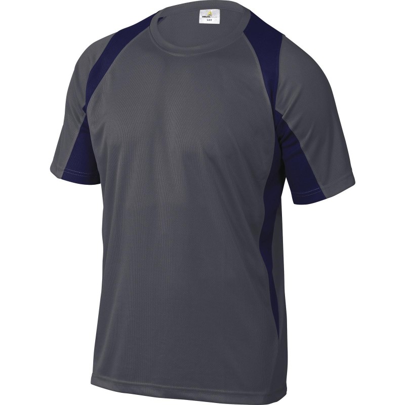 TEE SHIRT BALI BICOLORE GRIS/BL MAR TL