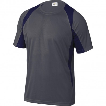 TEE SHIRT BALI BICOLORE GRIS/BL MAR TL