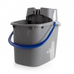 EASY WASH KIT SEAU DE LAVAGE : UN SEAU ESSOREUR+ UN MANCHE+UN SUPPORT FRANGE+UNE FRANGE (0700SE3815UB)