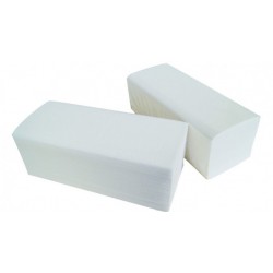 ESSUIE MAINS PLIAGE V- 21X21CM 2PLIS PURE OUATE BLANC ECOLABEL GLOBAL HYGIENE (H146M)- CARTON DE 3600 FORMATS