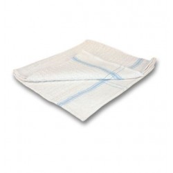 SERPILLERE GAUFREE 60X100 BLANCHE BANDE BLEUE 450G/M²