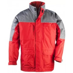 Parka Ripstop Gris/Rouge TXL