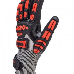 GANTS MANUTENTION ANTI COUPURES ANTI CHOCS IMPACT 200 ROUGE CUT D (4443) T07