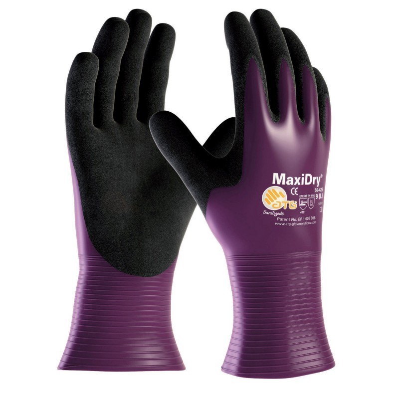 GANTS MANUTENTION MAXIDRY MILIEUX HUMIDE ET HUILEUX T8 (4111)