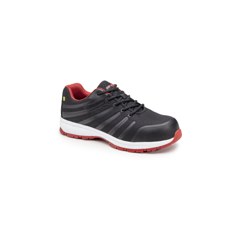 CHAUSSURE DE SECURITE BASSE NOIR ROUGE GALAXITE S1P T37